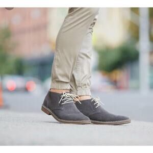 Kenneth Cole Gray Leather lace up oxford mens shoes size 12 business casual